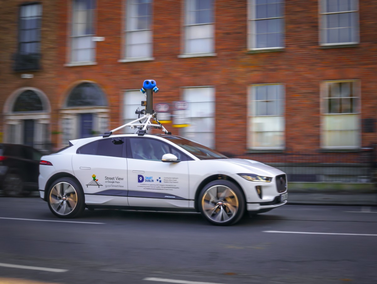 Picture of Google Air View car with cameras