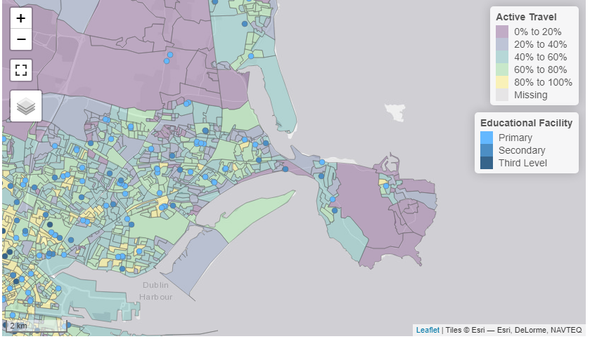 Active Travel To School Map 